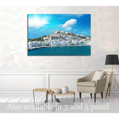 Sunset over Ibiza Port, Spain. №3045 Ready to Hang Canvas Print - Zellart Canvas Prints ALL_Products, s-3045