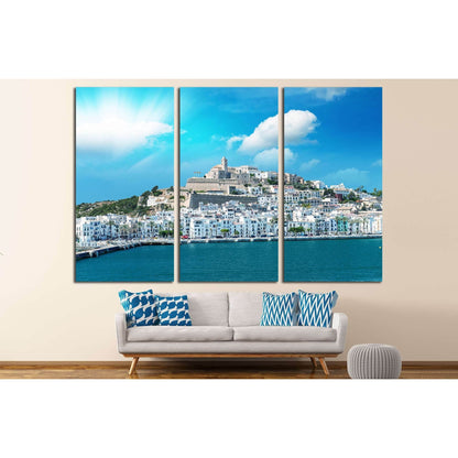 Sunset over Ibiza Port, Spain. №3045 Ready to Hang Canvas Print - Zellart Canvas Prints ALL_Products, s-3045