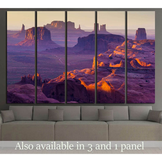 Sunset over the Hunt's Mesa №2690 Ready to Hang Canvas PrintCanvas art arrives ready to hang, with hanging accessories included and no additional framing required. Every canvas print is hand-crafted, made on-demand at our workshop and expertly stretched a