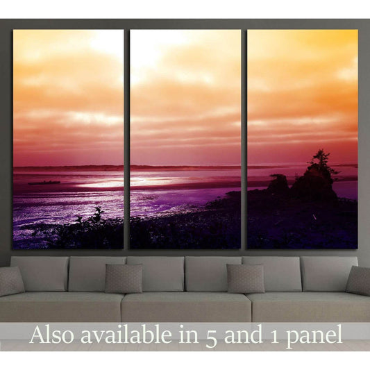 Sunset over the Pacific Coast near Lincoln City, Oregon №1957 Ready to Hang Canvas PrintCanvas art arrives ready to hang, with hanging accessories included and no additional framing required. Every canvas print is hand-crafted, made on-demand at our works