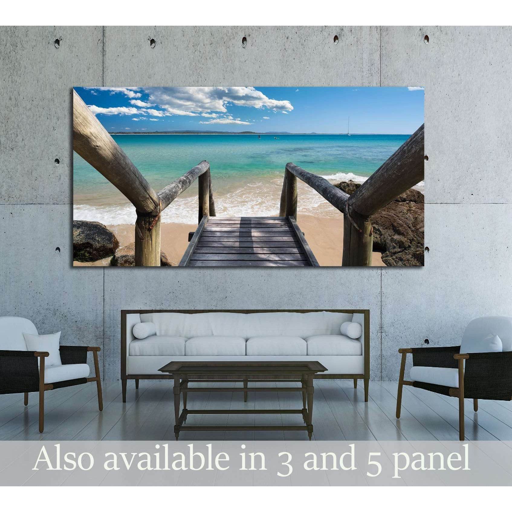 Sunshine Coast, Queensland, Australia №3175 Ready to Hang Canvas Print - Zellart Canvas Prints ALL_Products, s-3175
