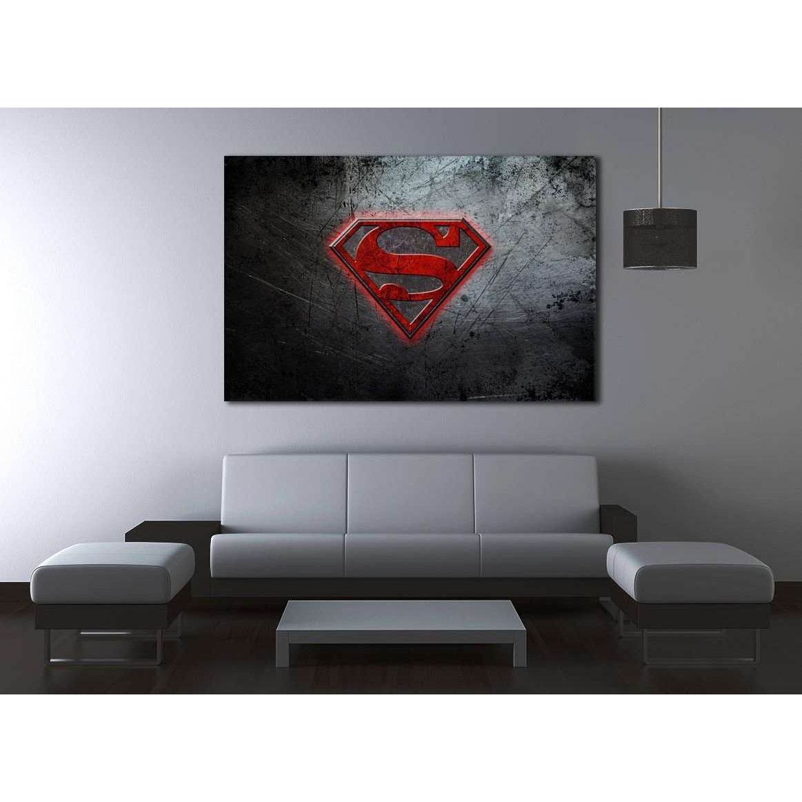 Superman Logo №2015 Ready to Hang Canvas PrintCanvas art arrives ready to hang, with hanging accessories included and no additional framing required. Every canvas print is hand-crafted, made on-demand at our workshop and expertly stretched around 100% Nor
