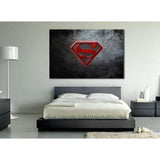 Superman Logo №2015 Ready to Hang Canvas Print