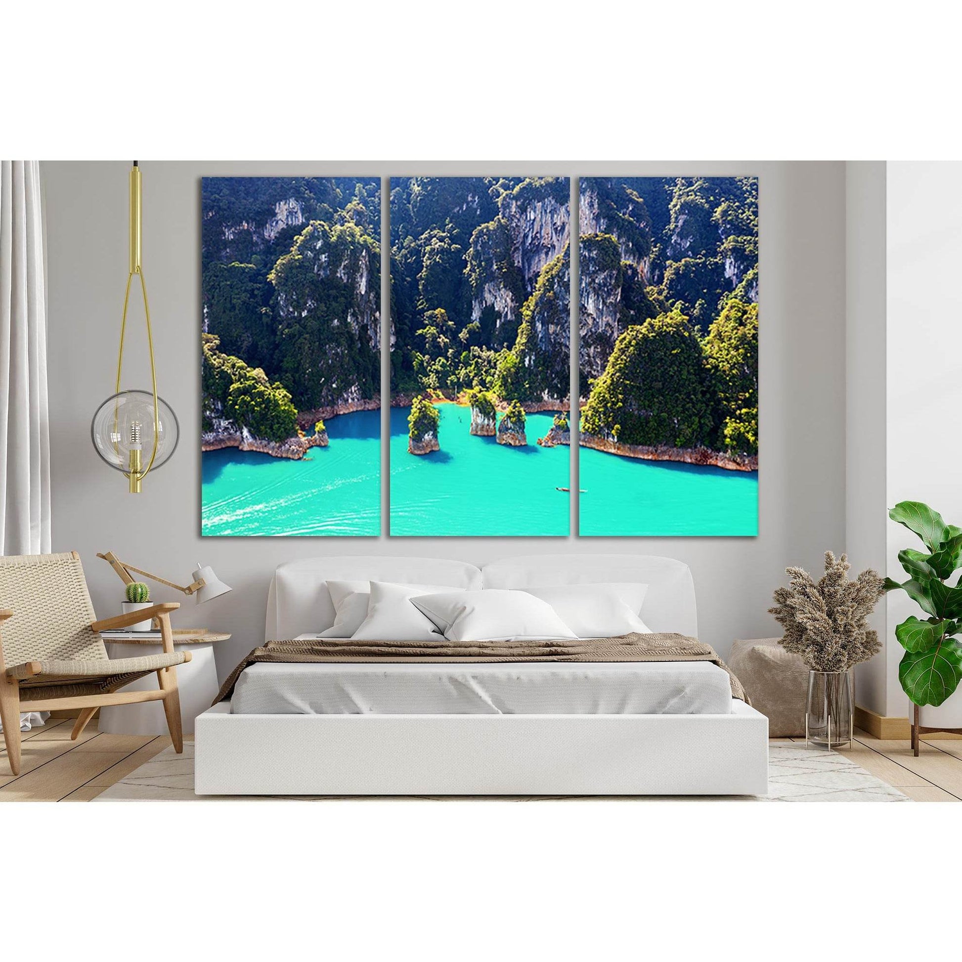 Suratthani Province Thailand №SL157 Ready to Hang Canvas Print - Zellart Canvas Prints 0new, ALL_Products, Beach Ocean & Waves