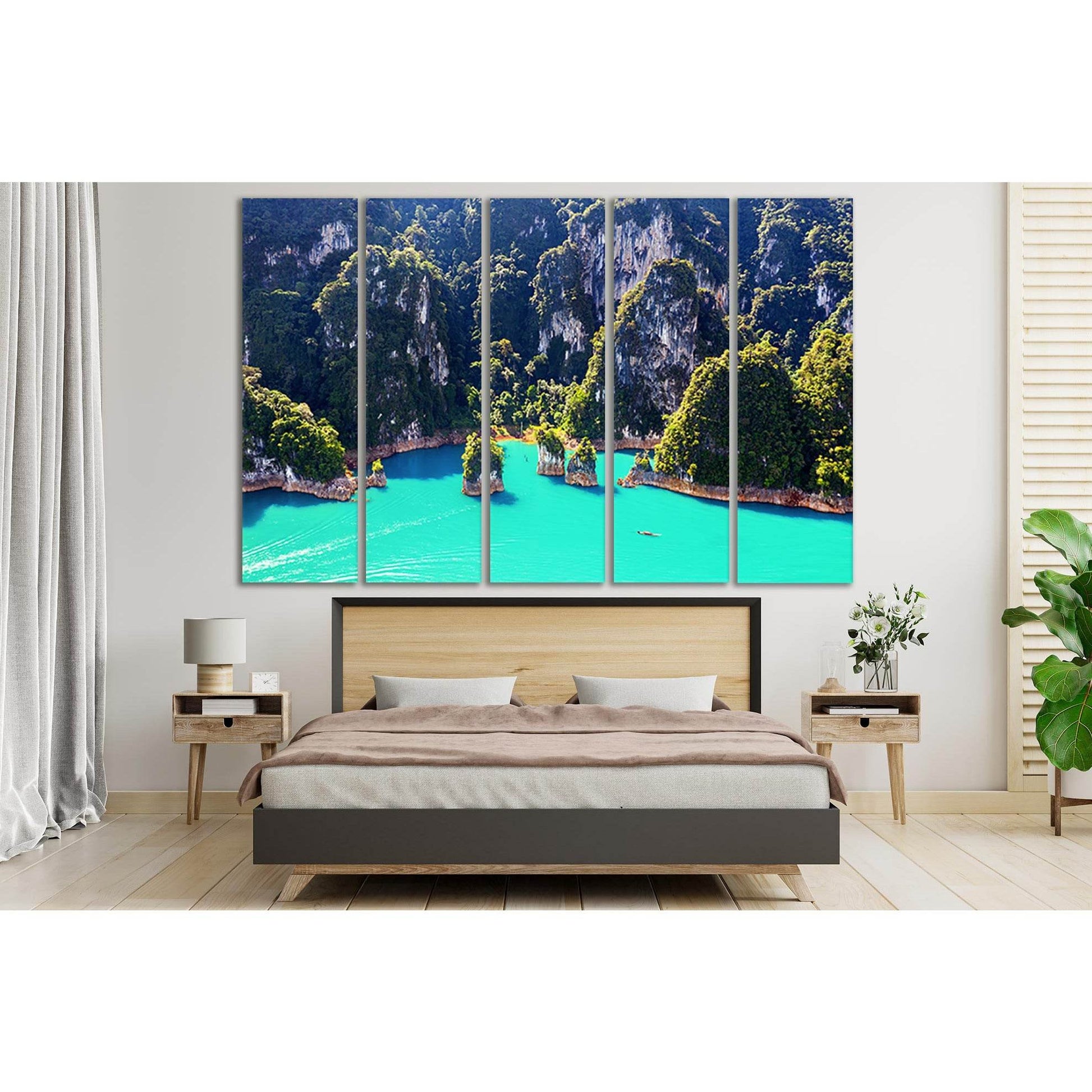 Suratthani Province Thailand №SL157 Ready to Hang Canvas Print - Zellart Canvas Prints 0new, ALL_Products, Beach Ocean & Waves