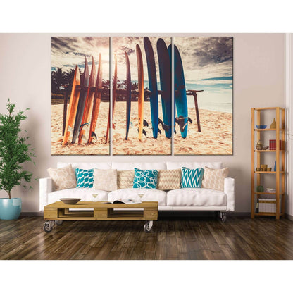 Surfboards Wall Decor - Canvas Print - Zellart Canvas Prints ALL_Products, autopostr_pinterest_65155, autopostr_pinterest_65157, autopostr_pinterest_65158, autopostr_pinterest_65160