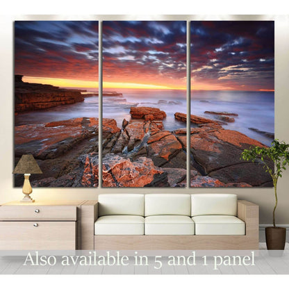 Swift movement in the clouds as they swept in fast №3180 Ready to Hang Canvas Print - Zellart Canvas Prints ALL_Products, s-3180