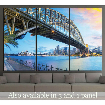 Sydney, Australia. Amazing skyline at dusk №1148 Ready to Hang Canvas PrintCanvas art arrives ready to hang, with hanging accessories included and no additional framing required. Every canvas print is hand-crafted, made on-demand at our workshop and exper