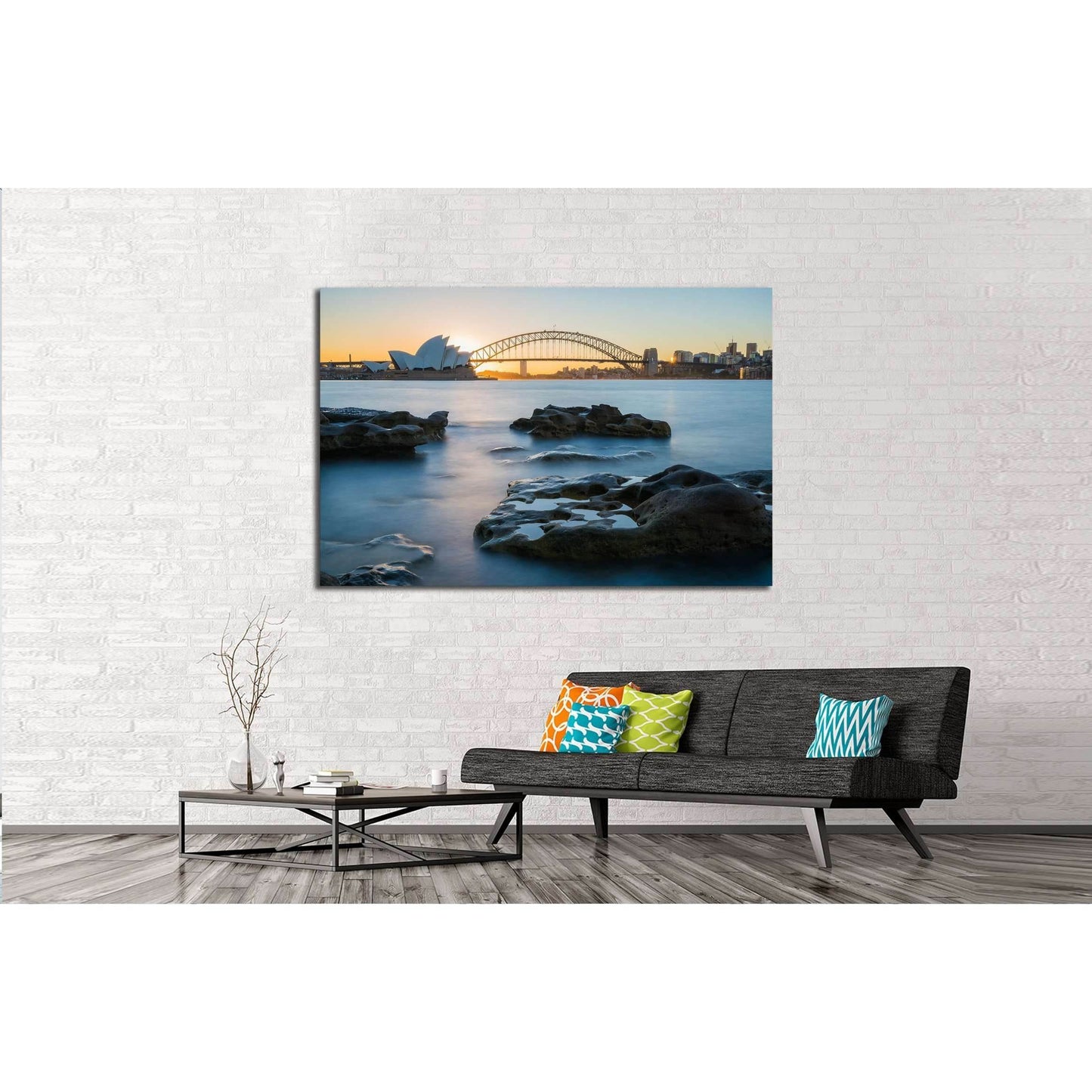 Sydney, Australia View of the Opera House in the beautiful sunset №3050 Ready to Hang Canvas PrintCanvas art arrives ready to hang, with hanging accessories included and no additional framing required. Every canvas print is hand-crafted, made on-demand at