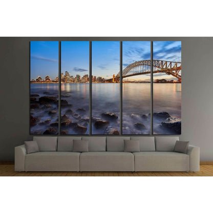 Sydney city №1150 Ready to Hang Canvas PrintCanvas art arrives ready to hang, with hanging accessories included and no additional framing required. Every canvas print is hand-crafted, made on-demand at our workshop and expertly stretched around 100% North