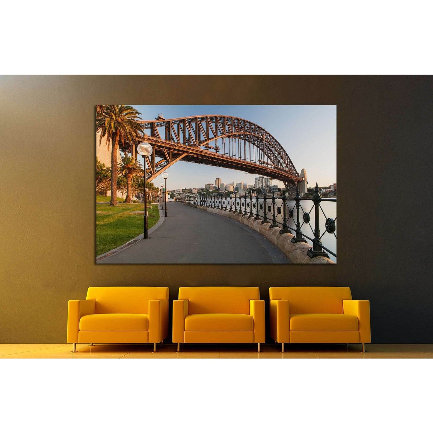Sydney Harbour Bridge, Australia №1128 Ready to Hang Canvas Print - Zellart Canvas Prints ALL_Products, s-1128