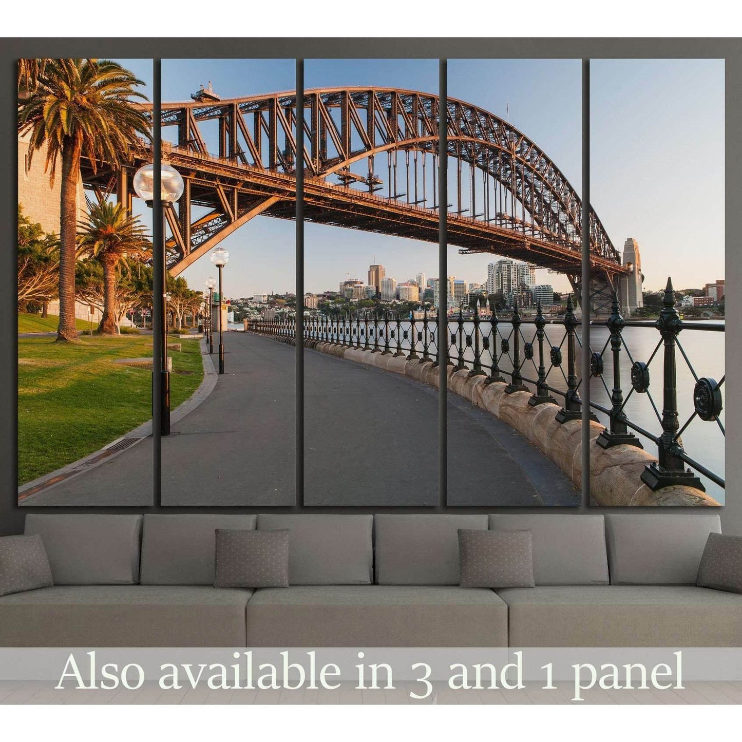 Sydney Harbour Bridge, Australia №1128 Ready to Hang Canvas Print - Zellart Canvas Prints ALL_Products, s-1128