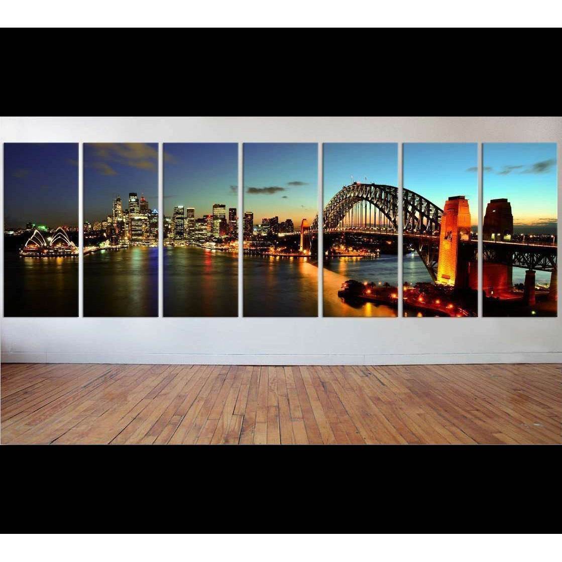 Sydney Harbour Extra Large Canvas Art №49 Ready to Hang Canvas Print - Zellart Canvas Prints ALL_Products, s-49