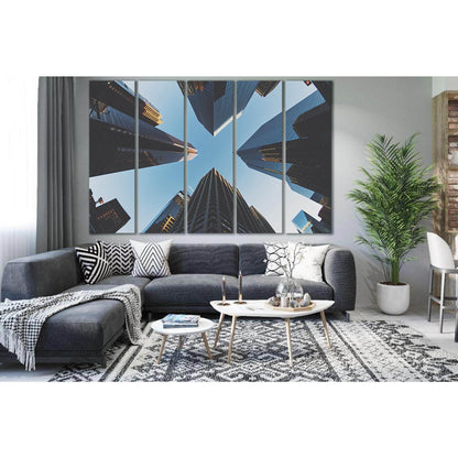 Tall Skyscrapers In Calgary №SL1391 Ready to Hang Canvas Print - Zellart Canvas Prints 0new, ALL_Products, Architecture