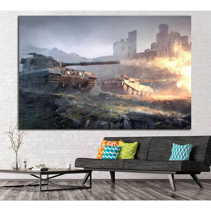 TANK CANVAS ART №226 Ready to Hang Canvas Print - Zellart Canvas Prints ALL_Products, wd-226