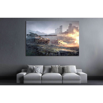 TANK CANVAS ART №226 Ready to Hang Canvas Print - Zellart Canvas Prints ALL_Products, wd-226