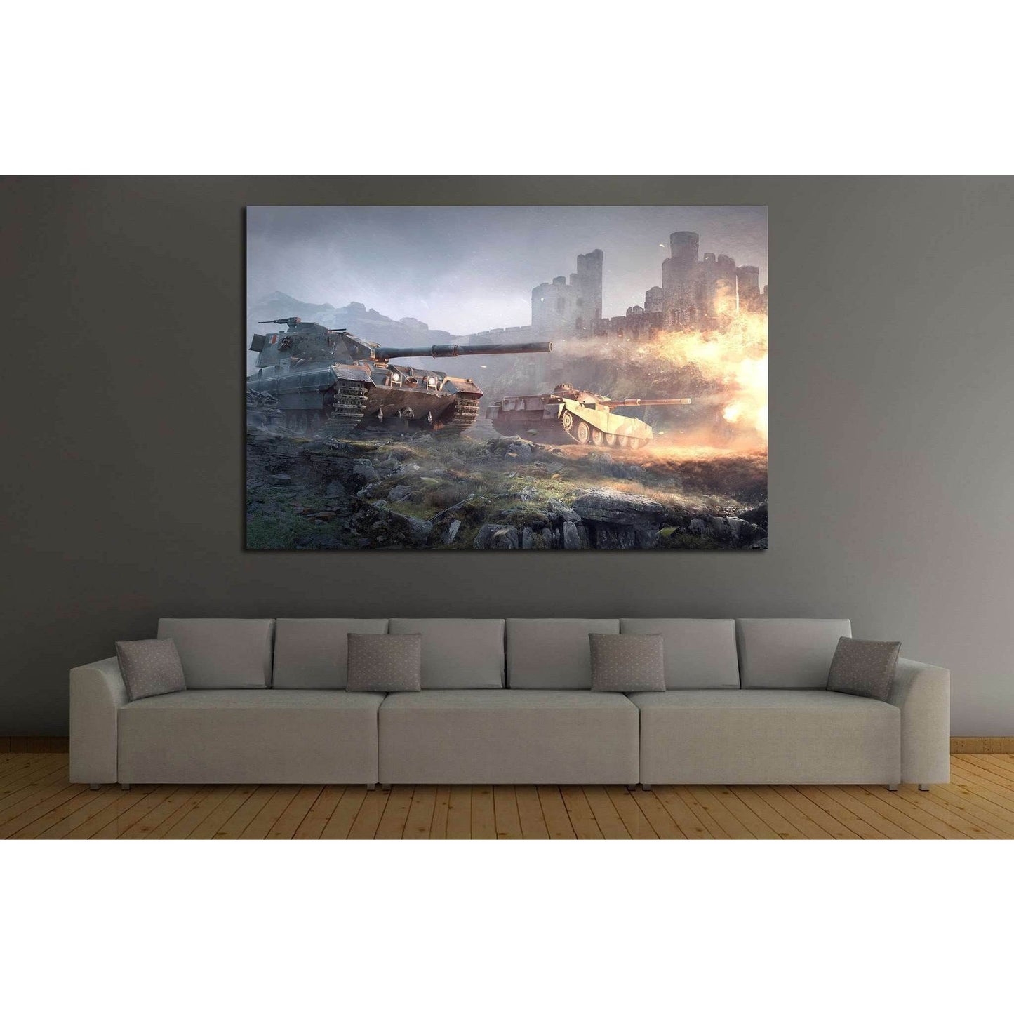 TANK CANVAS ART №226 Ready to Hang Canvas Print - Zellart Canvas Prints ALL_Products, wd-226