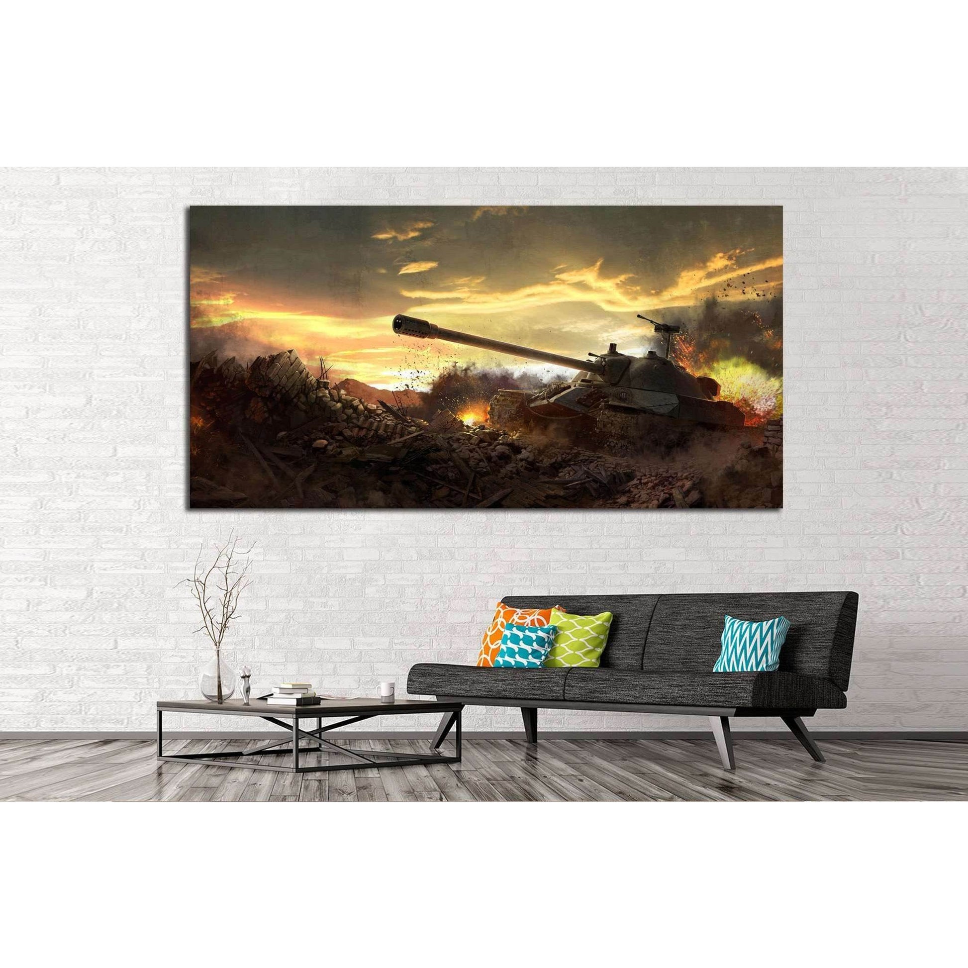 Tank Ready to Hang Canvas Print №229 Ready to Hang Canvas Print - Zellart Canvas Prints ALL_Products, wd-229