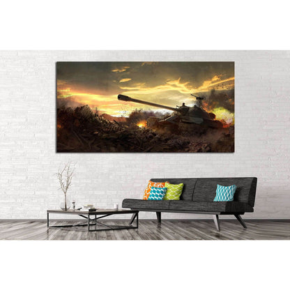 Tank Ready to Hang Canvas Print №229 Ready to Hang Canvas Print - Zellart Canvas Prints ALL_Products, wd-229