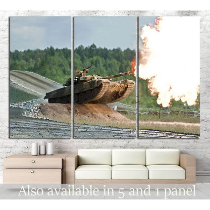 Tank Wall Decor №228 Ready to Hang Canvas Print - Zellart Canvas Prints ALL_Products, wd-228