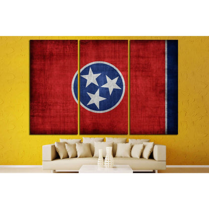 Tennessee flag №692 Ready to Hang Canvas PrintCanvas art arrives ready to hang, with hanging accessories included and no additional framing required. Every canvas print is hand-crafted, made on-demand at our workshop and expertly stretched around 100% Nor