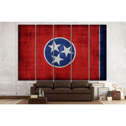 Tennessee flag №692 Ready to Hang Canvas PrintCanvas art arrives ready to hang, with hanging accessories included and no additional framing required. Every canvas print is hand-crafted, made on-demand at our workshop and expertly stretched around 100% Nor