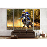 Motocross Wall Art Enduro Ready to Hang Canvas Print №1871 Ready to Hang Canvas Print