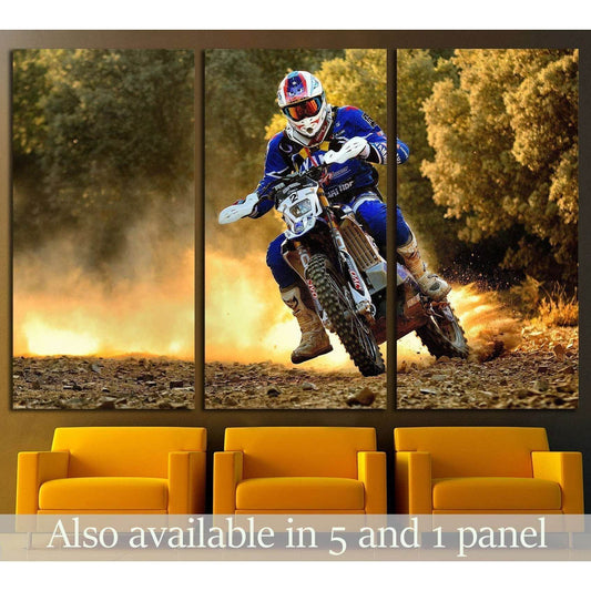 Motocross Wall Art Enduro Ready to Hang Canvas Print №1871 Ready to Hang Canvas PrintCanvas art arrives ready to hang, with hanging accessories included and no additional framing required. Every canvas print is hand-crafted, made on-demand at our workshop
