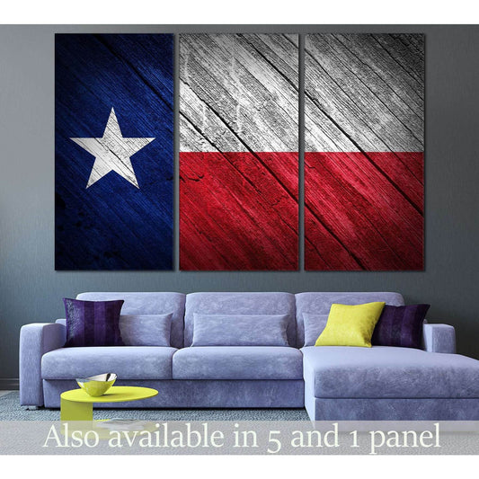 Texas flag №826 Ready to Hang Canvas PrintCanvas art arrives ready to hang, with hanging accessories included and no additional framing required. Every canvas print is hand-crafted, made on-demand at our workshop and expertly stretched around 100% North A