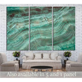 Texture of polished Malachite №1399 Ready to Hang Canvas Print