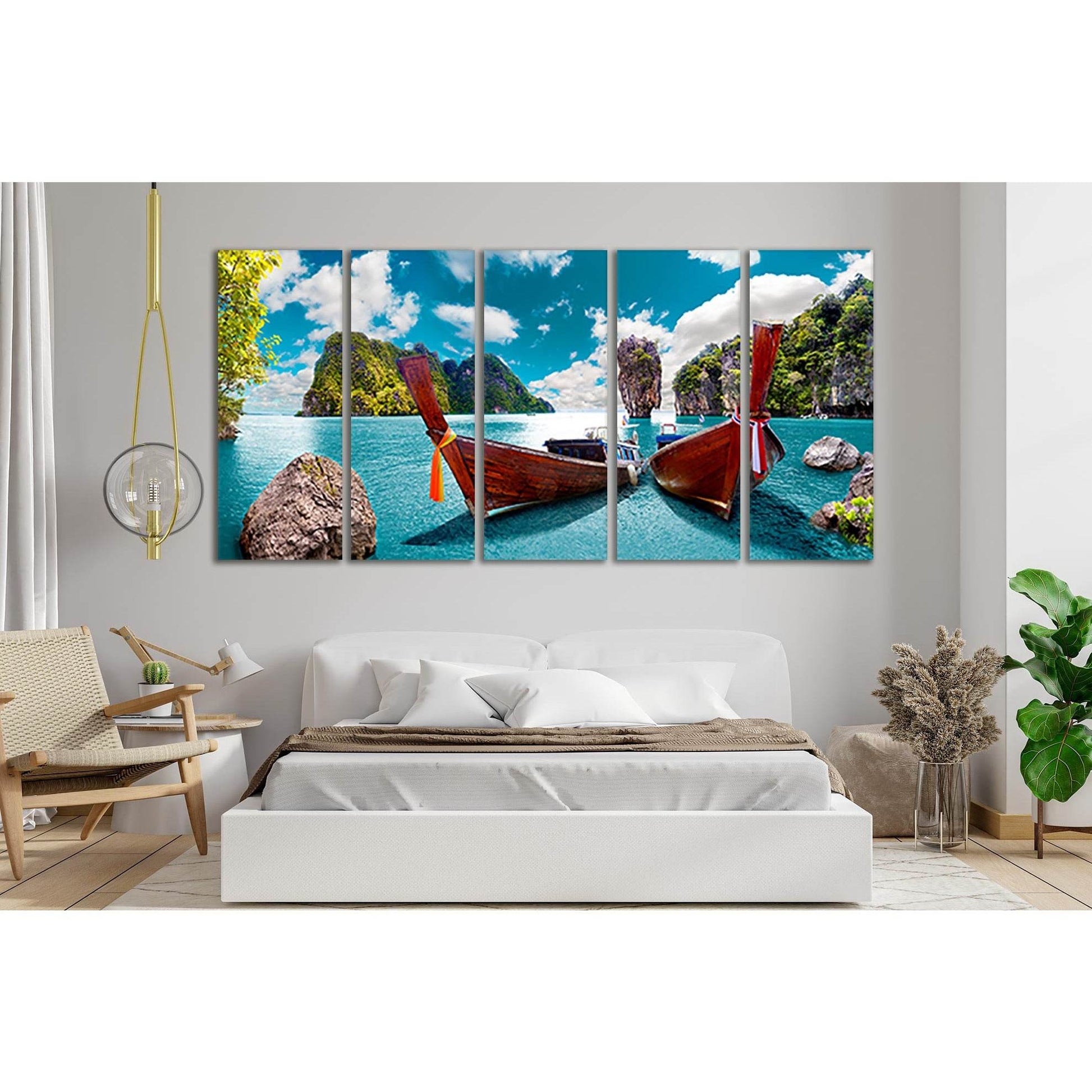 Thailand Sea And Island №SL70 Ready to Hang Canvas Print - Zellart Canvas Prints 0new, ALL_Products, Beach Ocean & Waves