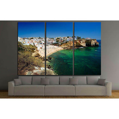 The beautiful city of Carvoeiro in Algarve, Portugal №2582 Ready to Hang Canvas Print - Zellart Canvas Prints ALL_Products, s-2582