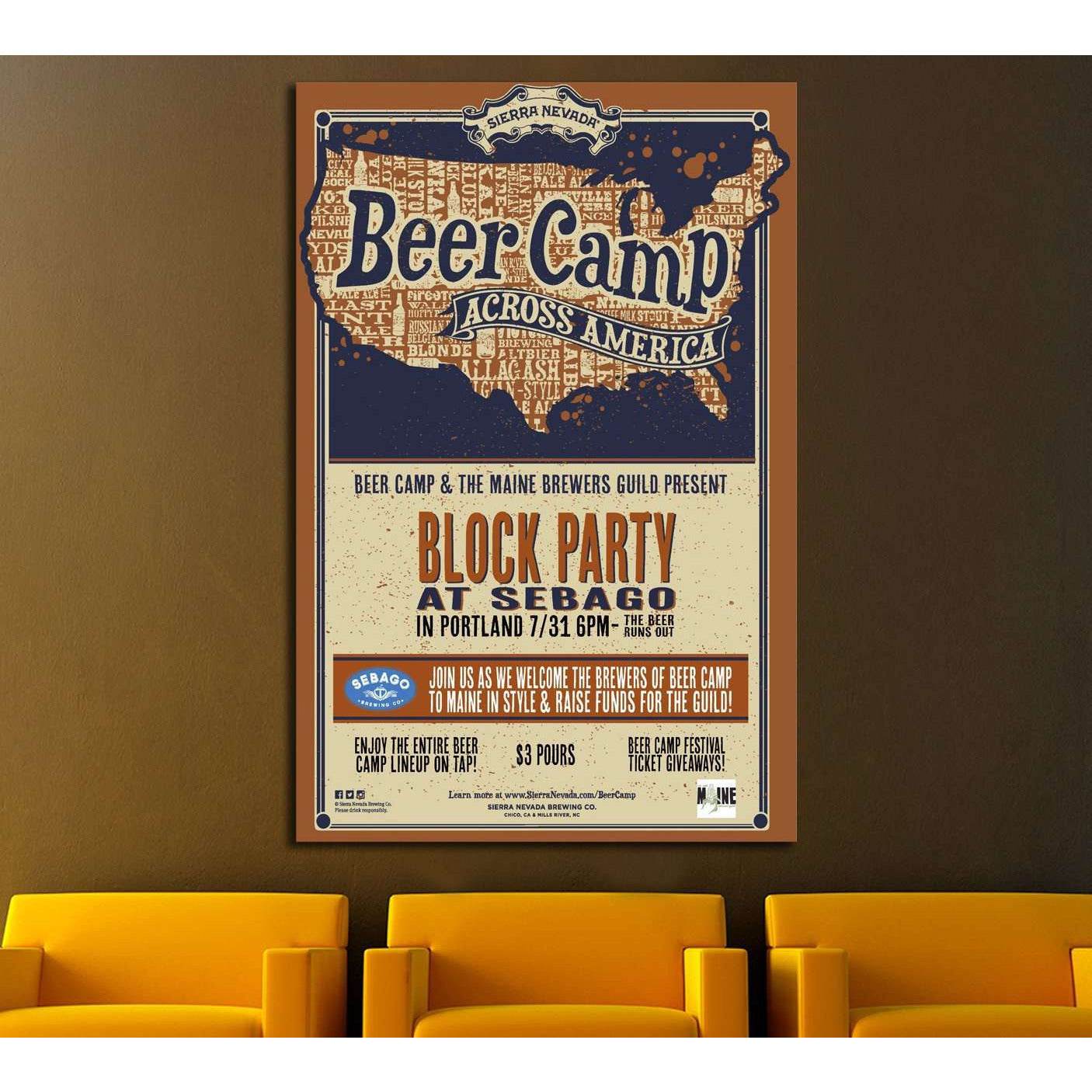 The Beer Camp №3481 Ready to Hang Canvas PrintCanvas art arrives ready to hang, with hanging accessories included and no additional framing required. Every canvas print is hand-crafted, made on-demand at our workshop and expertly stretched around 100% Nor