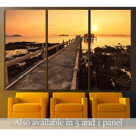 The bridge at Old Church In The Sea №3141 Ready to Hang Canvas PrintCanvas art arrives ready to hang, with hanging accessories included and no additional framing required. Every canvas print is hand-crafted, made on-demand at our workshop and expertly str