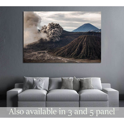 The Bromo volcano eruption, Java, Indonesia №3097 Ready to Hang Canvas Print - Zellart Canvas Prints ALL_Products, s-3097