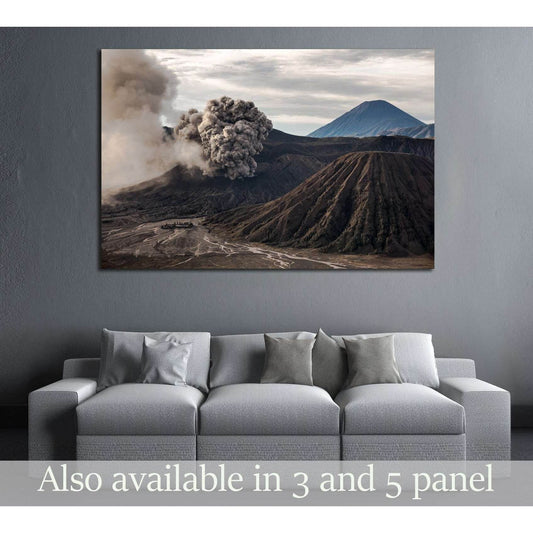 The Bromo volcano eruption, Java, Indonesia №3097 Ready to Hang Canvas Print - Zellart Canvas Prints ALL_Products, s-3097