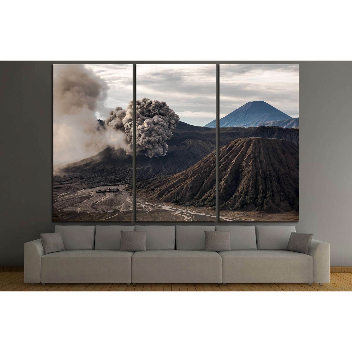 The Bromo volcano eruption, Java, Indonesia №3097 Ready to Hang Canvas PrintCanvas art arrives ready to hang, with hanging accessories included and no additional framing required. Every canvas print is hand-crafted, made on-demand at our workshop and expe
