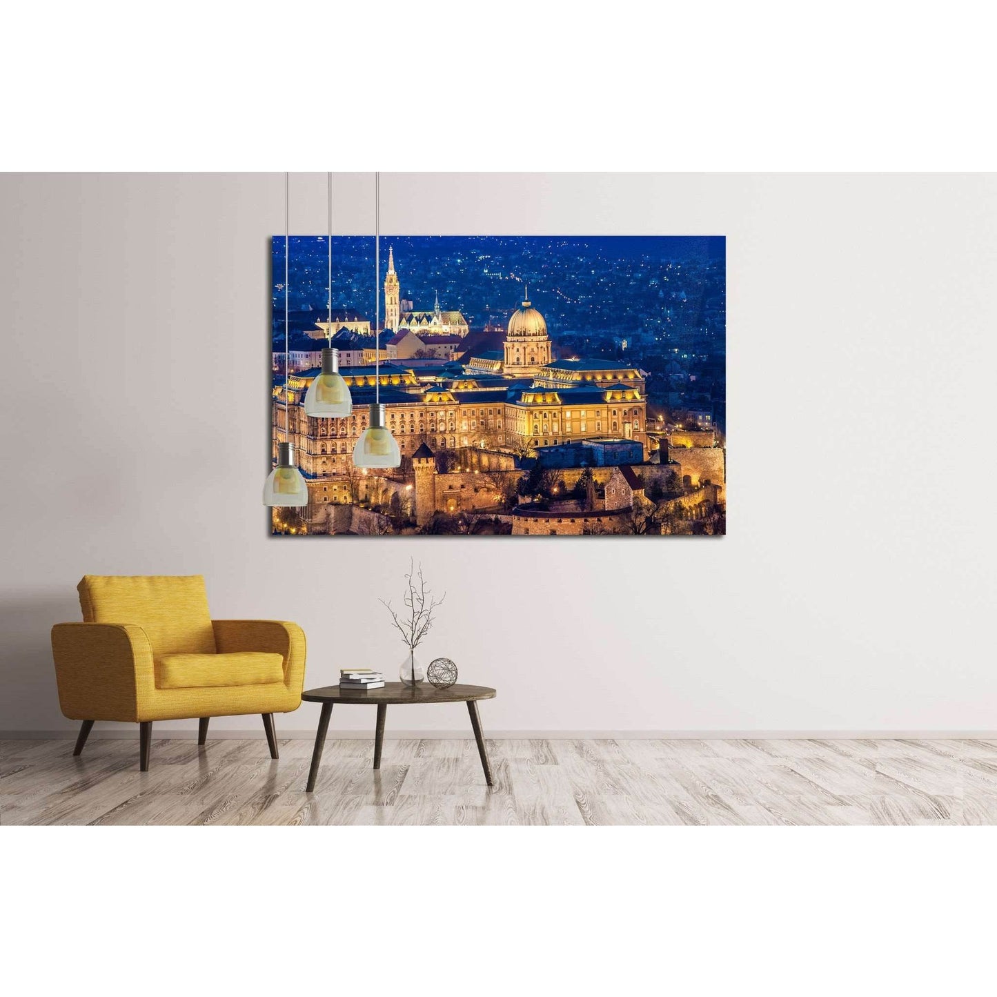 The Buda Castle, Budapest №1770 Ready to Hang Canvas Print - Zellart Canvas Prints ALL_Products, s-1770