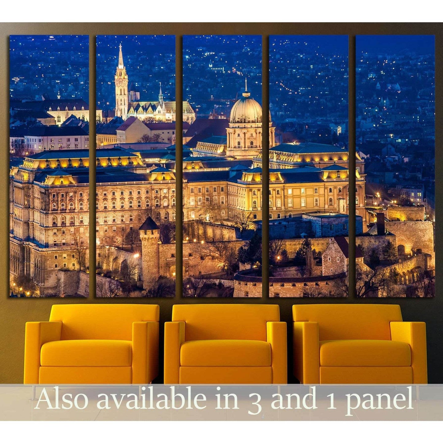 The Buda Castle, Budapest №1770 Ready to Hang Canvas Print - Zellart Canvas Prints ALL_Products, s-1770