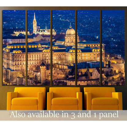 The Buda Castle, Budapest №1770 Ready to Hang Canvas Print - Zellart Canvas Prints ALL_Products, s-1770