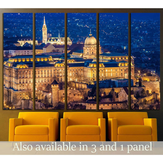 The Buda Castle, Budapest №1770 Ready to Hang Canvas Print - Zellart Canvas Prints ALL_Products, s-1770