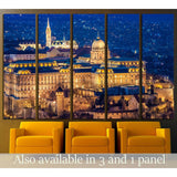 The Buda Castle, Budapest №1770 Ready to Hang Canvas Print