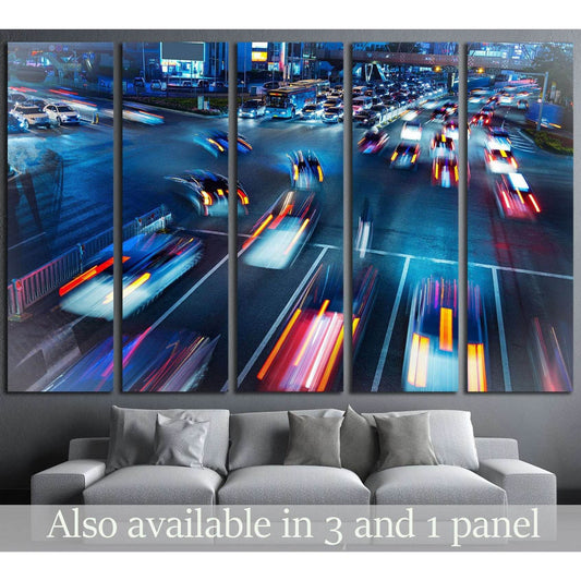 The busy traffic in the city №2213 Ready to Hang Canvas PrintCanvas art arrives ready to hang, with hanging accessories included and no additional framing required. Every canvas print is hand-crafted, made on-demand at our workshop and expertly stretched