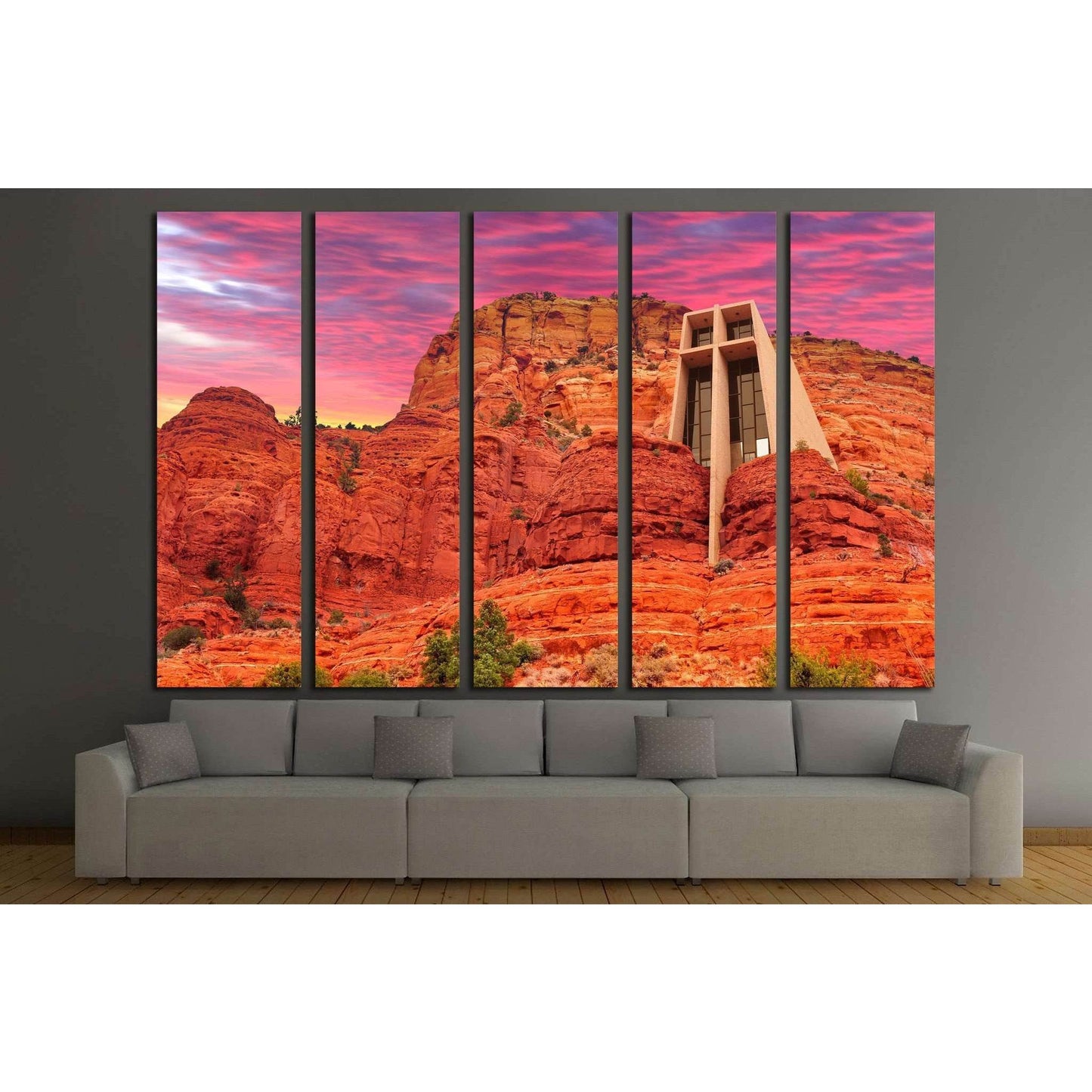 The Chapel of the Holy Cross in Sedona, Arizona, U.S.A. №1983 Ready to Hang Canvas PrintCanvas art arrives ready to hang, with hanging accessories included and no additional framing required. Every canvas print is hand-crafted, made on-demand at our works