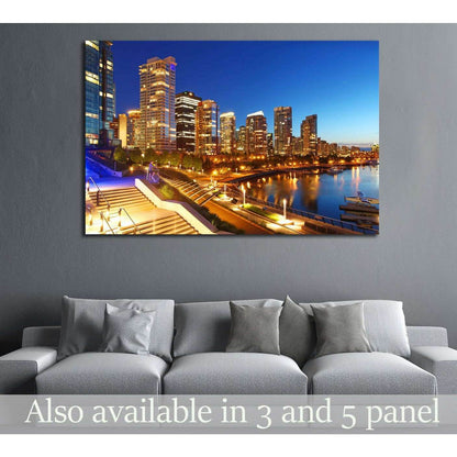 The city of Vancouver in Canada №2047 Ready to Hang Canvas Print - Zellart Canvas Prints ALL_Products, s-2047