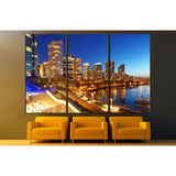 The city of Vancouver in Canada №2047 Ready to Hang Canvas Print