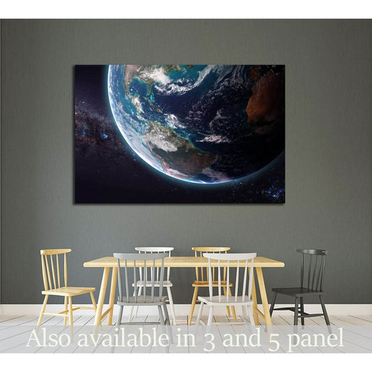The Earth from space showing all they beauty. №2437 Ready to Hang Canvas Print - Zellart Canvas Prints ALL_Products, s-2437