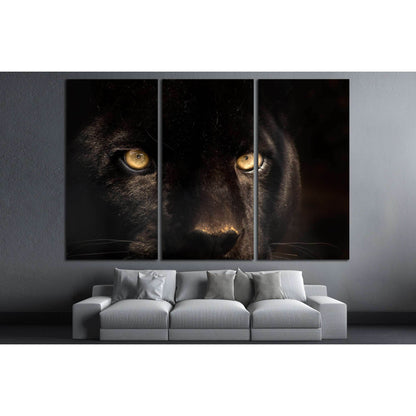 The eyes of a black panther №2332 Ready to Hang Canvas Print - Zellart Canvas Prints ALL_Products, s-2332