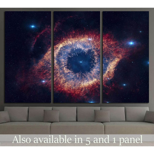 The Helix Nebula is a large planetary nebula located in the constellation Aquarius №2442 Ready to Hang Canvas PrintCanvas art arrives ready to hang, with hanging accessories included and no additional framing required. Every canvas print is hand-crafted,