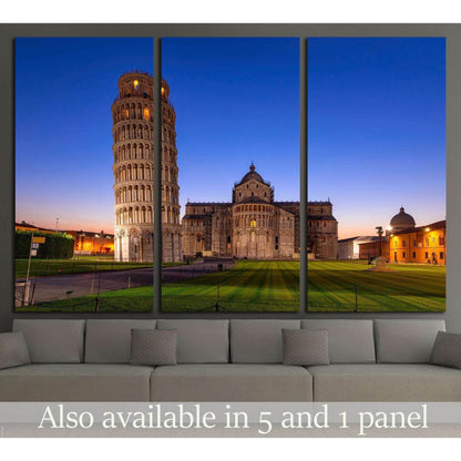 The Leaning Tower of Pisa, Italy №1257 Ready to Hang Canvas Print - Zellart Canvas Prints ALL_Products, s-1257